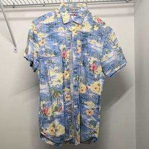 Denim & Flower short sleeve button down small